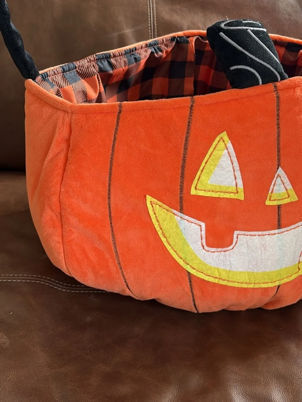 Halloween Jack-O'-Lantern Candy Basket - Orange